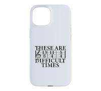 Carcasa para iPhone 15 Estos Son Tiempos DIFÍCILES Funny Music Teacher Musician Meme