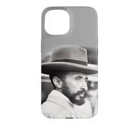 Carcasa para iPhone 15 Ethiopian Emperor Young Haile Selassie Face Rasta