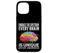 Carcasa para iPhone 15 Every Brain Is Unique Autism Awareness Kids Support Gifts