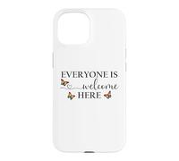 Carcasa para iPhone 15 Everyone is Welcome Here Pride Sign Lesbian Butterfly Pride