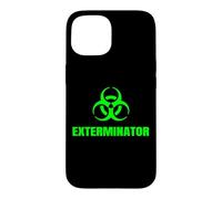 Carcasa para iPhone 15 Exterminador Técnico de Control de Plagas Símbolo Cool Biohazard
