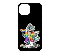 Carcasa para iPhone 15 Fabuloso Rainbow Pride-o-Saurus Rex