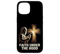 Carcasa para iPhone 15 Faith Under The Hood Diseño Soldador