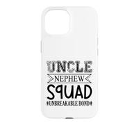 Carcasa para iPhone 15 Familia de Fuentes Uncle Nephew Squad Unbreakable Bond