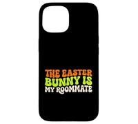 Carcasa para iPhone 15 Fan de The Easter Bunny Is My Roommate Holiday Spring Bunny