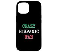 Carcasa para iPhone 15 Fans hispanos Locos Baloncesto