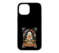 Carcasa para iPhone 15 Fantasma de Halloween para Profesor de Preescolar You Cant Scare Me