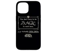 Carcasa para iPhone 15 Fantastic Beasts and Where to Find Them Magic To Work Here