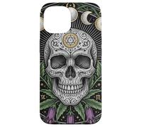 Carcasa para iPhone 15 Fases Lunares Hongo Gótico