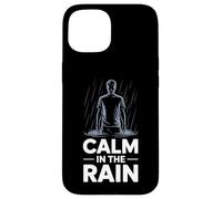 Carcasa para iPhone 15 Felicidad Es Lluvia Calm In The Rain Pluviófilo