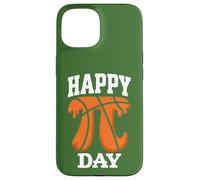 Carcasa para iPhone 15 Feliz Día Pi Baloncesto 3.14 Amante Matemáticas Pi Símbolo Nerd