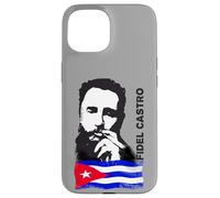 Carcasa para iPhone 15 Fidel Castro Cuba Revolution cigarro Demo Bandera