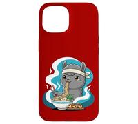 Carcasa para iPhone 15 Fideos Ramen Alpaca Japón Y2K Kawaii Alpacas Anime
