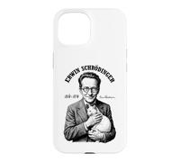 Carcasa para iPhone 15 Física cuántica Erwin Schrodinger Cat Equation Science