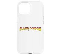Carcasa para iPhone 15 Flash Gordon Classic Rojo & Amarillo Texto Logo Comic