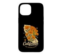 Carcasa para iPhone 15 Flor de Amapola de California Vintage The Golden State Retro