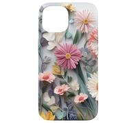 Carcasa para iPhone 15 Floral Flower Pattern Botanical Nature Garden Bloom Cute