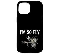 Carcasa para iPhone 15 Fly Fishing Brook Dry Fly Atando Fisherman I'm So Fly