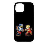 Carcasa para iPhone 15 Football Eagle vs Cheetah Mascot Sports Graphic