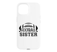 Carcasa para iPhone 15 Football Sister Girls Cute Little Sister Football Cheer Fan