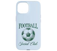 Carcasa para iPhone 15 Football Social Club Balón de fútbol Diseño de Estilo Vintage