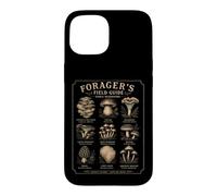 Carcasa para iPhone 15 Forager's Field Guide Setas comestibles Vintage Botanical