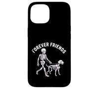 Carcasa para iPhone 15 Forever Friends - Perro de Esqueleto para
