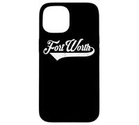 Carcasa para iPhone 15 Fort Worth City Texas Estado - Estilo Vintage Retro Design