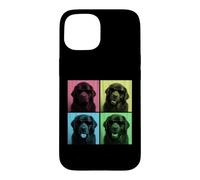 Carcasa para iPhone 15 Fotomatón Newfoundland Dog Pop Art, Divertido Amante de los Perros