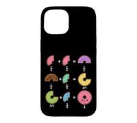 Carcasa para iPhone 15 Fracciones de Dona Humor matemático para Profesores, Estudiantes, niños