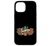 Carcasa para iPhone 15 Free Hugs Cactus Funny Old School Traditional Tattoo Style