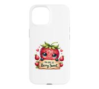 Carcasa para iPhone 15 Fresa Kawaii You Are So Berry Sweet