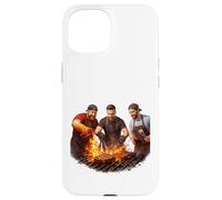 Carcasa para iPhone 15 Friends Fire Grill Brotherhood Cocinando Juntos