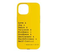 Carcasa para iPhone 15 Frutas del Espíritu Palabras