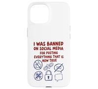 Carcasa para iPhone 15 FUI Prohibido en Las Redes sociales (Declaración de teoría de la conspiración)