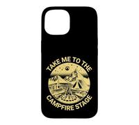 Carcasa para iPhone 15 Fun Folk Music Camping Trip Take Me To The Campfire Stage