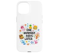 Carcasa para iPhone 15 Funny 100 Days of School One Hundred Days Later