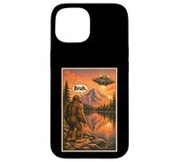 Carcasa para iPhone 15 Funny Bigfoot Bruh Alien UFO Introvert Spaceship