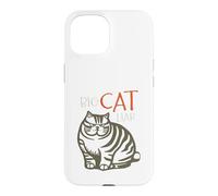 Carcasa para iPhone 15 Funny Cat Juego de Palabras Big Cat Liar