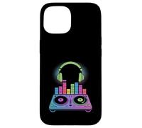 Carcasa para iPhone 15 Funny DJ Turntable Vinyl Records Música Mujeres Hombres