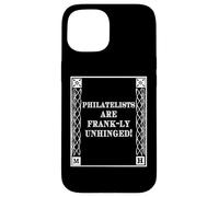 Carcasa para iPhone 15 Funny Frank-LY Unhinged Pun Stamp Collecting Collector