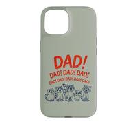 Carcasa para iPhone 15 Funny Raccoon Dad Yelling Raccoons Father's Day