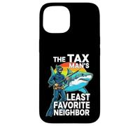 Carcasa para iPhone 15 Funny Spearfishing The Tax Man Shark Diver