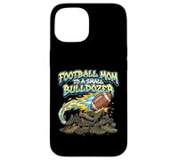 Carcasa para iPhone 15 Fútbol Mamá A Un Pequeño Bulldozer Gridiron Espectador