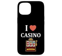 Carcasa para iPhone 15 Gambling Win Jackpot Luck Gambler i Love Casino