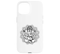 Carcasa para iPhone 15 Ganesha Mandala Hindú Dios Hinduismo Yoga Regalo