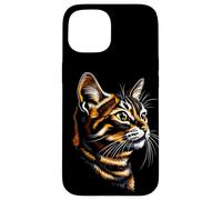 Carcasa para iPhone 15 Gato de Bengala Gato Leopardo Leopardette Lindos Gatos