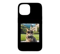 Carcasa para iPhone 15 Gato en el Castillo de Peles