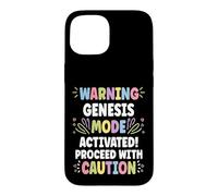 Carcasa para iPhone 15 Genesis Personalized Name Funny Cute Custom Genesis Name