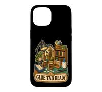 Carcasa para iPhone 15 Glue Tab Ready Kit de Montaje Mesa Miniatura Rincón de